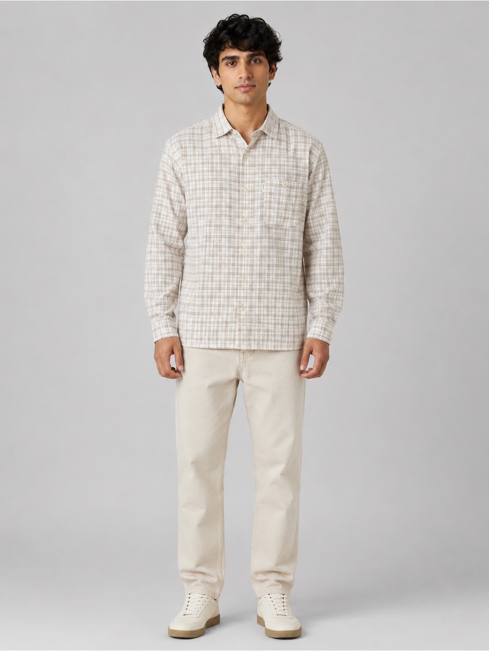 Façonnable Classique Long Sleeve Plaid Button-Up Shirt